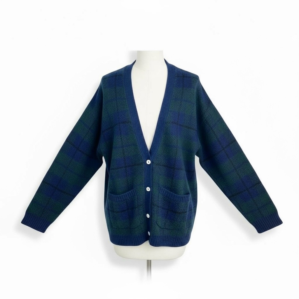 Rails Runi Cardigan · Navy Tartan Plaid · Size M · Like New